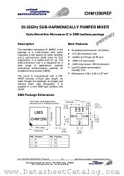 CHM1290REF datasheet pdf United Monolithic Semiconductors