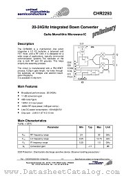CHR2293-99F/00 datasheet pdf United Monolithic Semiconductors
