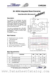 CHR2296 datasheet pdf United Monolithic Semiconductors