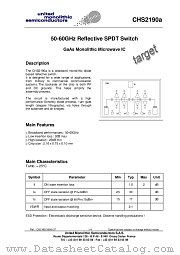 CHS2190A datasheet pdf United Monolithic Semiconductors