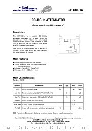 CHT3091A-99F/00 datasheet pdf United Monolithic Semiconductors