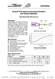 CHV2242A datasheet pdf United Monolithic Semiconductors