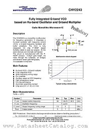 CHV2243-99F/00 datasheet pdf United Monolithic Semiconductors