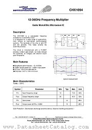 CHX1094-99F/00 datasheet pdf United Monolithic Semiconductors