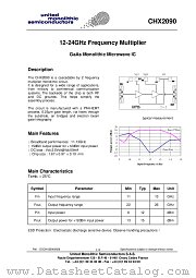 CHX2090-99F/00 datasheet pdf United Monolithic Semiconductors