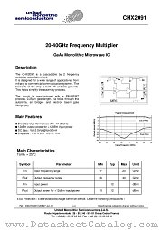 CHX2091-99F/00 datasheet pdf United Monolithic Semiconductors