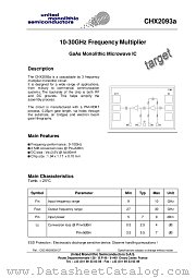 CHX2093A datasheet pdf United Monolithic Semiconductors