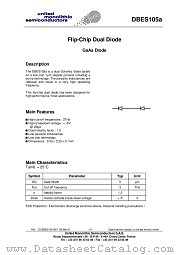 DBES105A datasheet pdf United Monolithic Semiconductors