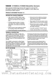 VV6850 datasheet pdf VLSI Vision Limited