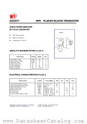 2SC2577 datasheet pdf Wing Shing Computer Components