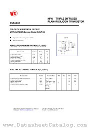 2SD1397 datasheet pdf Wing Shing Computer Components
