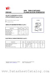 2SD1545 datasheet pdf Wing Shing Computer Components