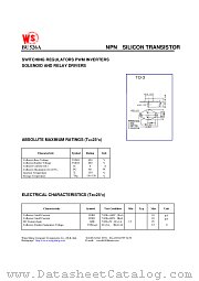 BU526A datasheet pdf Wing Shing Computer Components