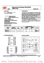 WS628128LLP-70 datasheet pdf Wing Shing Computer Components