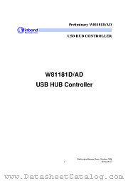 W81181D datasheet pdf Winbond Electronics