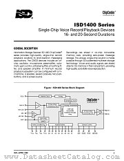ISD1400-SERIES datasheet pdf Winbond Electronics