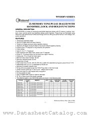 W9181XN datasheet pdf Winbond Electronics