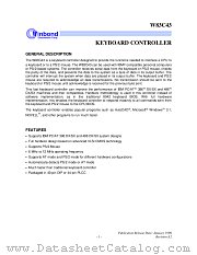 W83C43 datasheet pdf Winbond Electronics