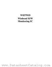 W83791D datasheet pdf Winbond Electronics