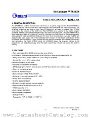 W78E858/P/F datasheet pdf Winbond Electronics