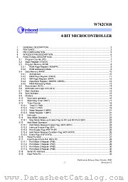 W742C818 datasheet pdf Winbond Electronics
