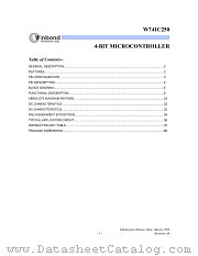 W741C250H datasheet pdf Winbond Electronics