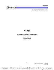 W6692ACF datasheet pdf Winbond Electronics