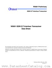 W66910CD datasheet pdf Winbond Electronics