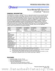 W536120A datasheet pdf Winbond Electronics