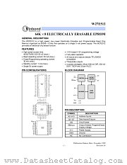 W27E512,P datasheet pdf Winbond Electronics