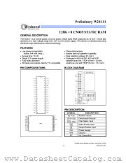 W24L11S,T,Q datasheet pdf Winbond Electronics