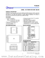 W24LO1S,T datasheet pdf Winbond Electronics