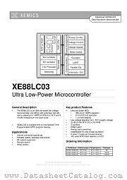 XE88LC03 datasheet pdf Xemics