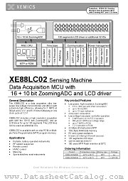 XE88LC02 datasheet pdf Xemics