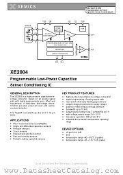 XE2004 datasheet pdf Xemics