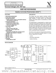 X9C103 datasheet pdf Xicor