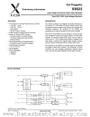 X9523 datasheet pdf Xicor