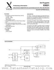 X9521 datasheet pdf Xicor