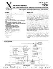 X9520 datasheet pdf Xicor