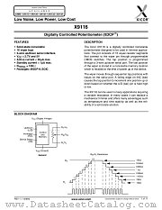 X9116 datasheet pdf Xicor