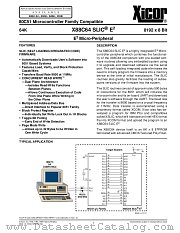 X88C64-SLIC datasheet pdf Xicor