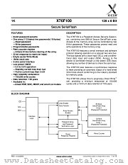 X76F100 datasheet pdf Xicor
