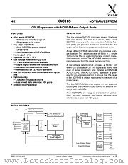 X4C105 datasheet pdf Xicor