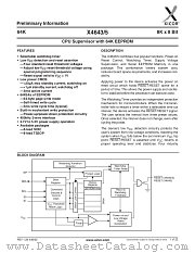 X4645 datasheet pdf Xicor