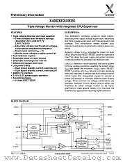 X40030 datasheet pdf Xicor