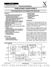 X40010 datasheet pdf Xicor