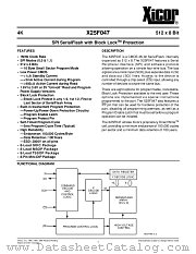 X25F047 datasheet pdf Xicor