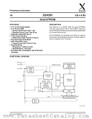 X24C01 datasheet pdf Xicor