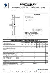1N4001E datasheet pdf Zowie Technology Corporation