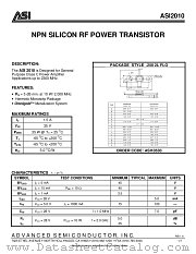 ASI2010 datasheet pdf Advanced Semiconductor